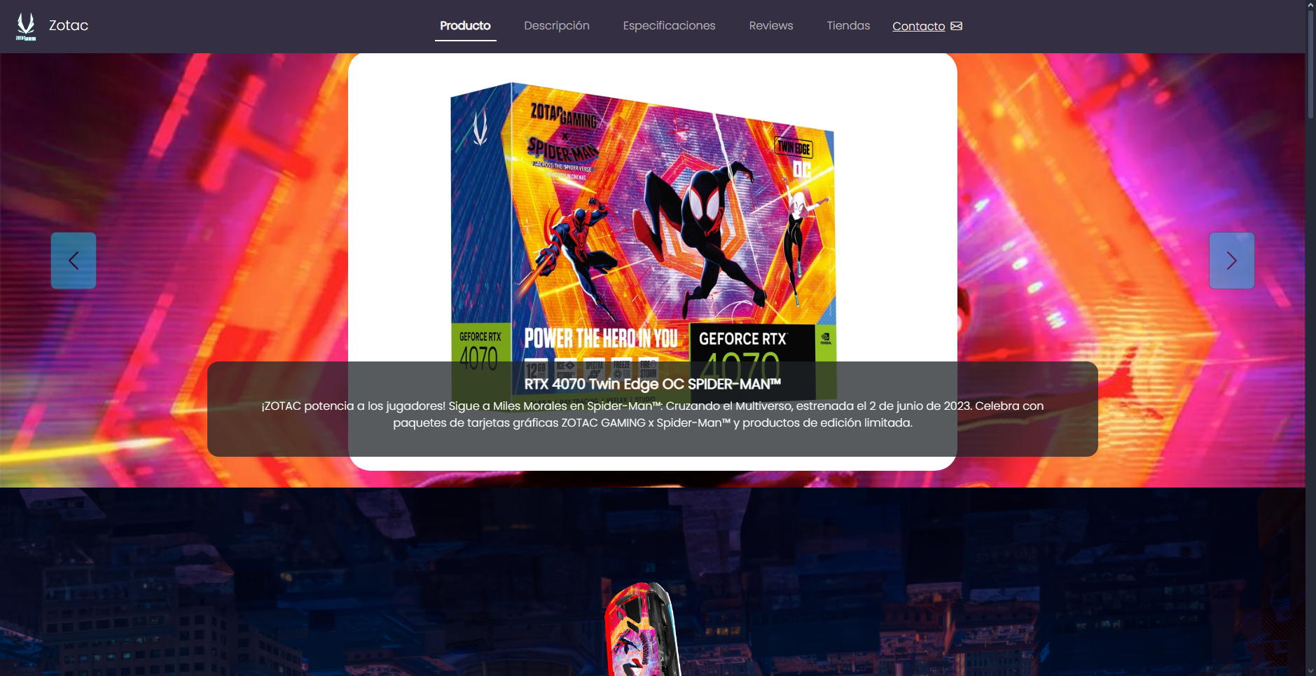 Simulated Product Page: RTX 4070